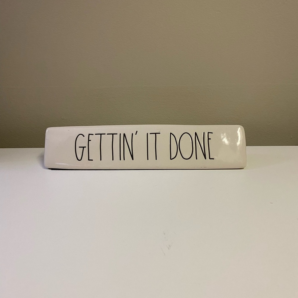 Rae Dunn Desk Plate